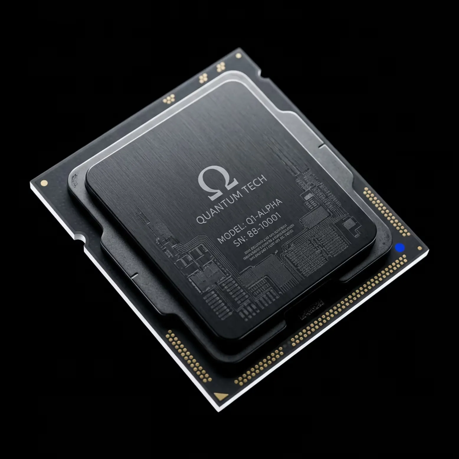 Close-up of a processor chip