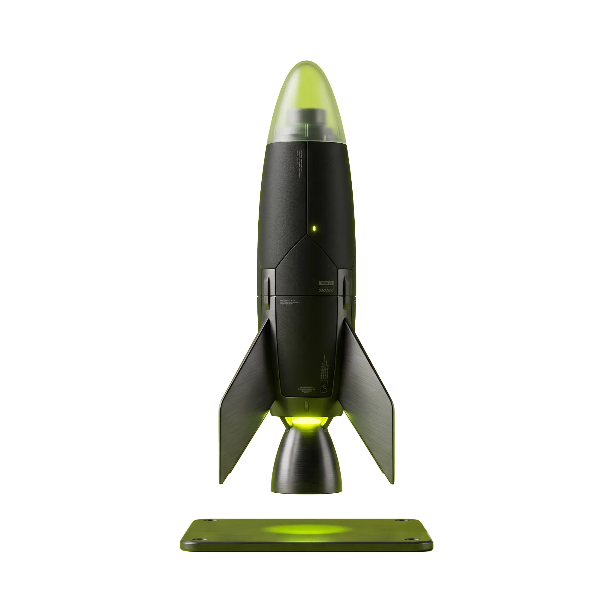 A rocket on a launch pad
